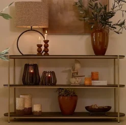 Light en Living Lampvoet 39x15x39,5 cm ELIORO mat bruin-brons