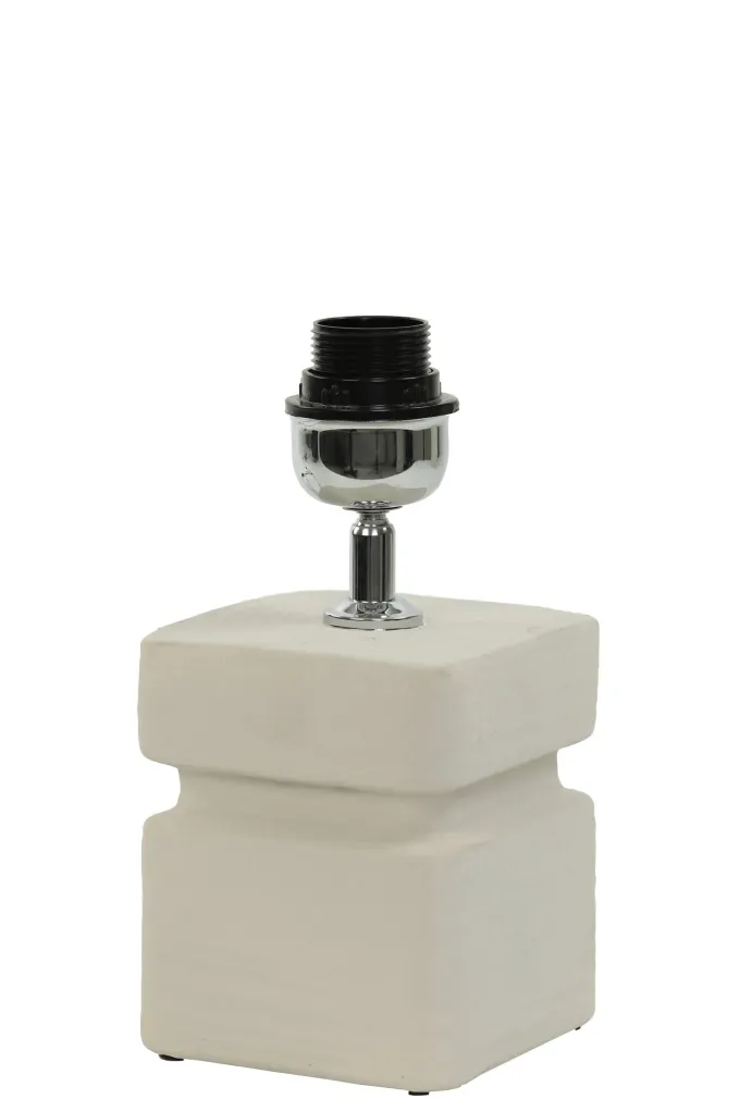 Light en Living Lampvoet 12,5x12,5x24,5 cm AMTA keramiek crème