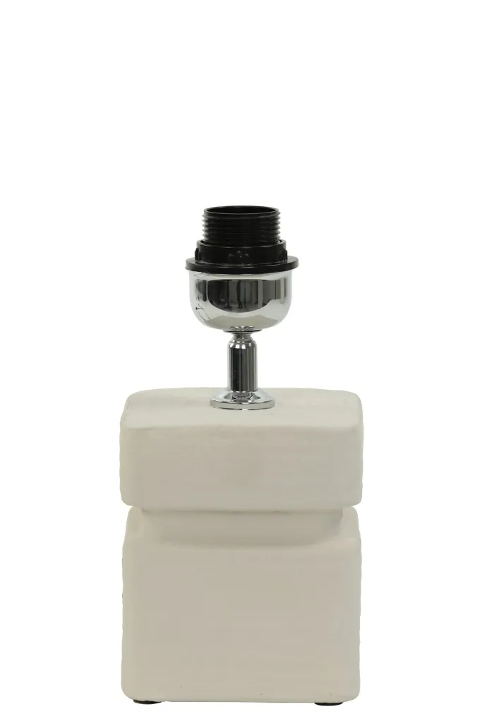 Light en Living Lampvoet 12,5x12,5x24,5 cm AMTA keramiek crème