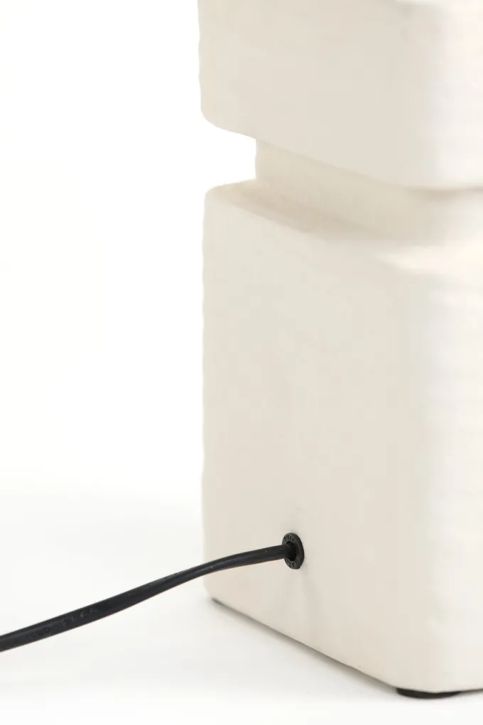 Light en Living Lampvoet 16x16x32 cm AMTA keramiek crème