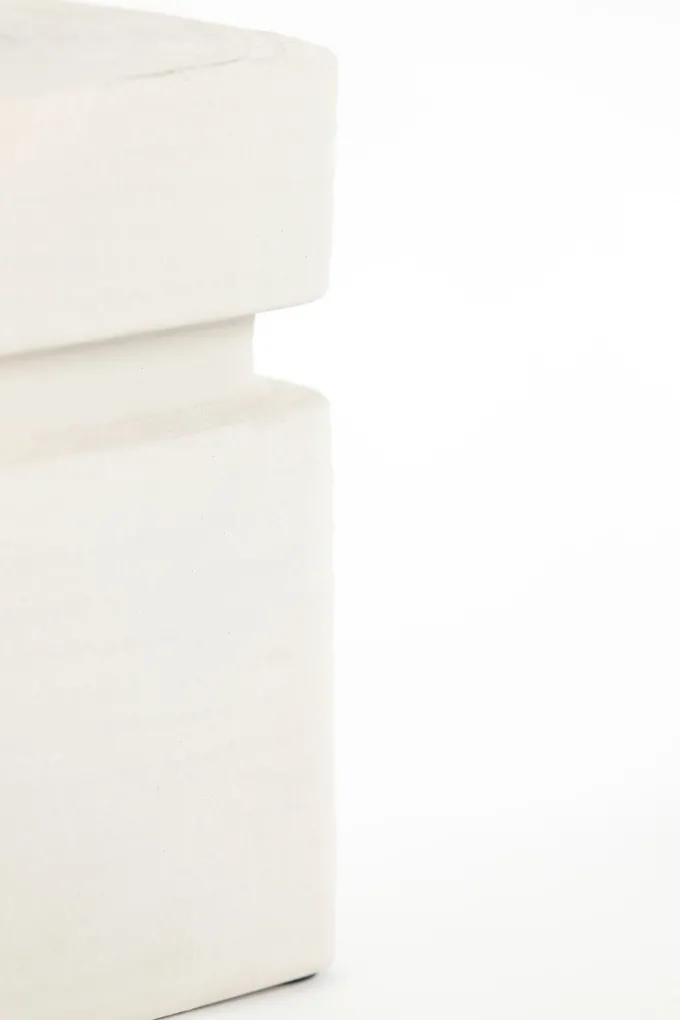 Light en Living Lampvoet 16x16x32 cm AMTA keramiek crème
