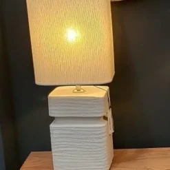 Light en Living Lampvoet 16x16x32 cm AMTA keramiek crème