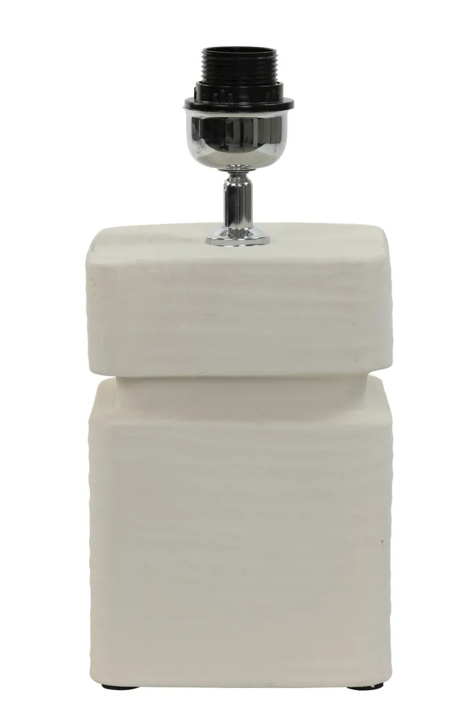 Light en Living Lampvoet 16x16x32 cm AMTA keramiek crème