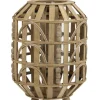 Light en Living Lantaarn HERBA donkerbruin hout - Ø25x39 cm
