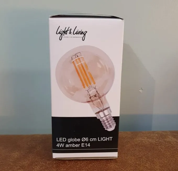 Light en Living LED globe Ø6 cm LIGHT 4W amber E14 Dimbaar