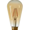 Light en Living LED hoekig Ø6,5x14,5 cm LIGHT 4W amber E27 dimbaar