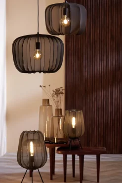 Light en Living Light & Living Hanglamp PLUMERIA zwart - Ø50x37,5 cm