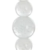 Light en Living Light & Living Kaarsenhouder ITINGA - Glas met Bubbelmotief - Helder - Ø10x26,5 cm