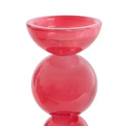 Light en Living Light & Living Kaarsenhouder ITINGA - Glas - Melk Koraal - Ø9,5x15,5 cm