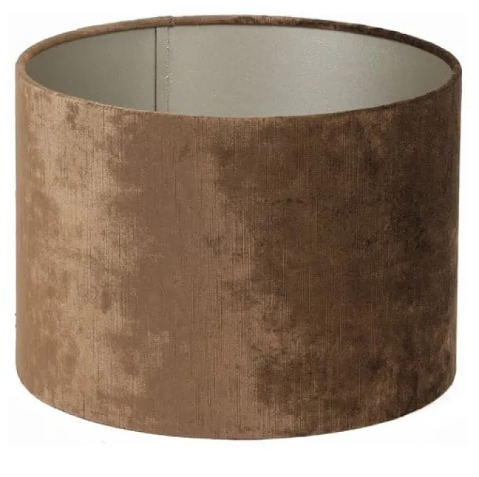 Light en Living Light & Living Lampenkap Cilinder GEMSTONE Bruin 30-30-21 cm