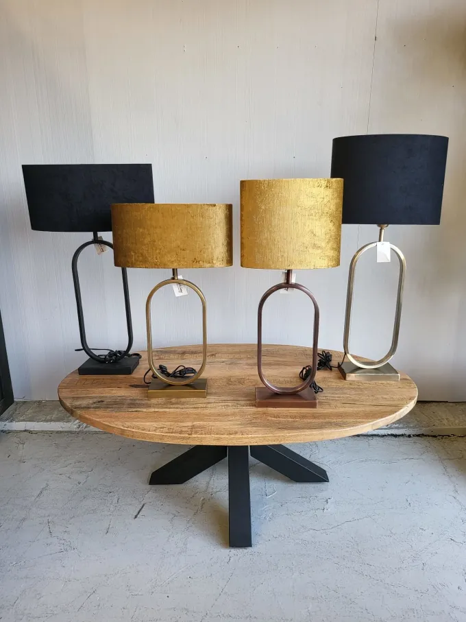 Light en Living Light & Living Lampvoet JAMIRI - 21x10x45 cm - Mat Zwart