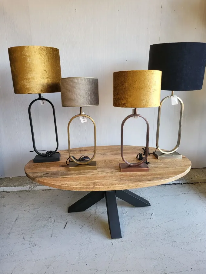 Light en Living Light & Living Lampvoet JAMIRI - 21x10x45 cm - Mat Zwart