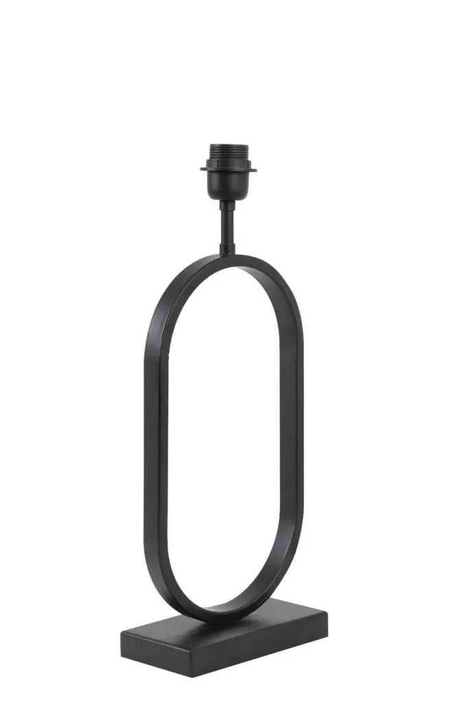 Light en Living Light & Living Lampvoet JAMIRI - 21x10x45 cm - Mat Zwart