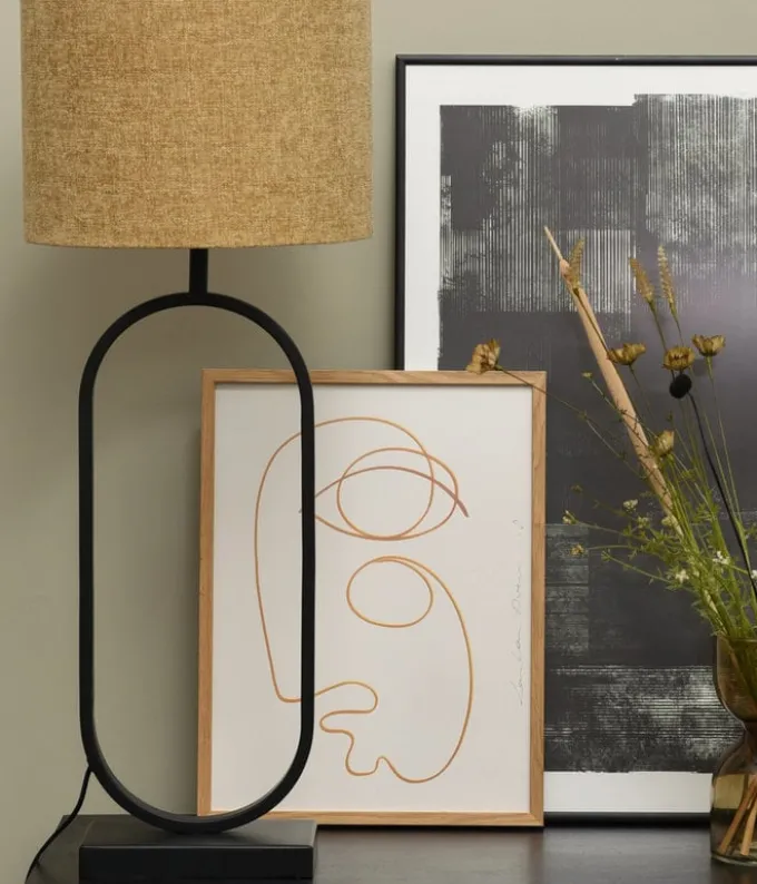 Light en Living Light & Living Lampvoet JAMIRI 21x13x55 cm - Mat Zwart