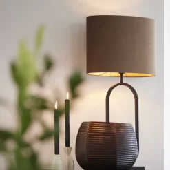 Light en Living Light & Living Lampvoet JAMIRI 21x13x55 cm - Mat Zwart
