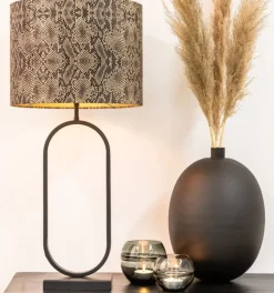Light en Living Light & Living Lampvoet JAMIRI 21x13x55 cm - Mat Zwart