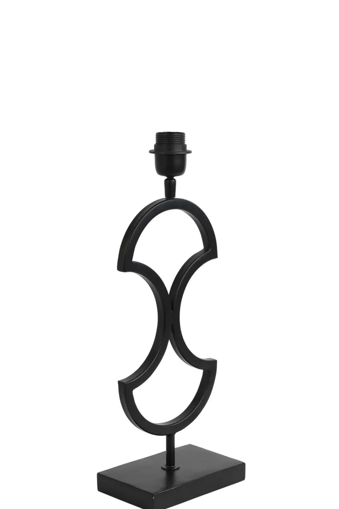 Light en Living Light & Living Lampvoet RIAVA - 17,5x11x43 cm - Mat Zwart
