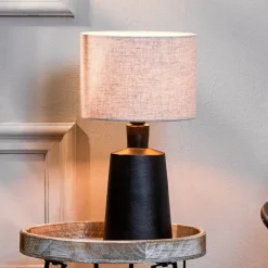 Light en Living Light & Living Lampvoet Baloe 18x14x39 cm - Mat Zwart