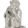 Light en Living Ornament Aap Nikkel - Stijlvol Dierenbeeldje van Light & Living