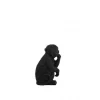 Light en Living Ornament Aap Zwart S - Stijlvol Dierenbeeldje
