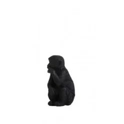 Light en Living Ornament Aap Zwart S - Stijlvol Dierenbeeldje