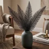 Light en Living Ornament 3 bladeren 14x0,5x89 cm FERN zwart van Light & Living