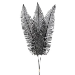 Light en Living Ornament 3 bladeren 14x0,5x89 cm FERN zwart van Light & Living