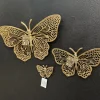 Light en Living Ornament BUTTERFLY set van 3 glanzend goud