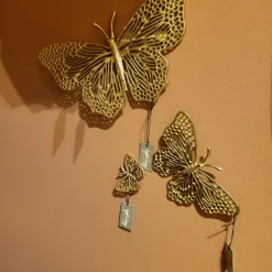 Light en Living Ornament BUTTERFLY set van 3 glanzend goud