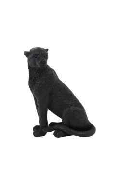 Light en Living Ornament CHEETAH velvet Bruin of zwart in 3 maten