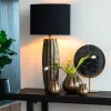 Light en Living Ornament op voet GOUYA 25x10x35 cm - Zwart Agaat & Antiek Brons
