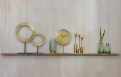 Light en Living Ornament op voet Ø35x56 cm WAIWO ruw antiek brons-mat zwart