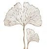 Light en Living Ornament op voet 36x10x48 cm LEAF goud+marmer wit
