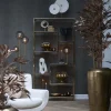 Light en Living Ornament op voet 35x12x50 cm YVO marmer wit+antiek brons