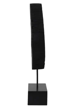Light en Living Ornament op voet 35x10x53 cm XERRA - Hout en Zwart