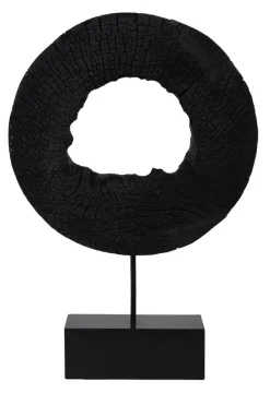 Light en Living Ornament op voet 35x10x53 cm XERRA - Hout en Zwart