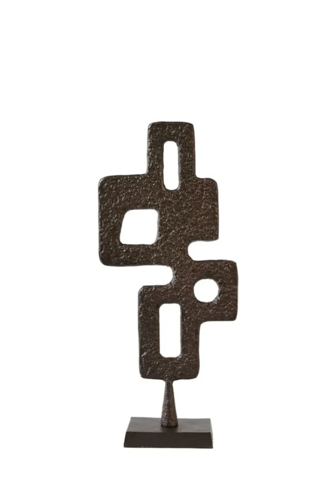 Light en Living Ornament op voet 23,5x10x54 cm VEX donker bruin