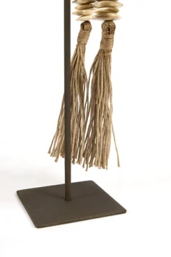Light en Living Ornament op voet 12,5x12,5x50 cm CURTANO creme-bruin+bruin