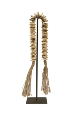 Light en Living Ornament op voet 12,5x12,5x50 cm CURTANO creme-bruin+bruin