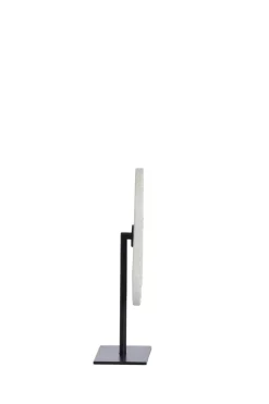Light en Living Ornament op voet 25x10x35 cm YFKE marmer wit+mat zwart