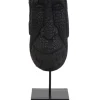 Light en Living Ornament op voet 15x14x47,5 cm MASK hout zwart
