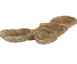 Light en Living Ornament / schaal 29x15,5x3 cm CINDEL keramiek bruin