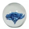 Light en Living Ornament Ø8,5x8,5 cm FLOWER glas blauw