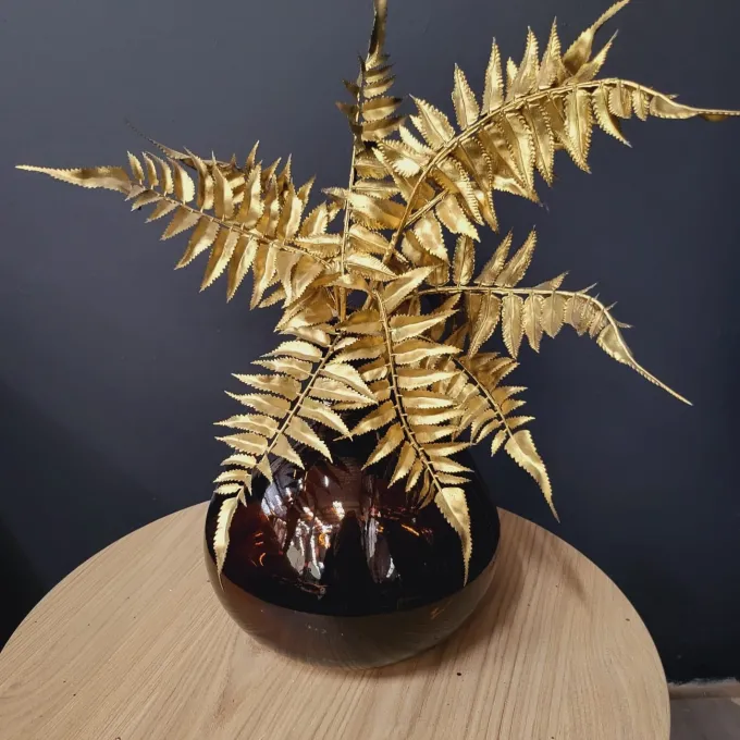 Light en Living Ornament 35x40 cm LEAF metallic goud