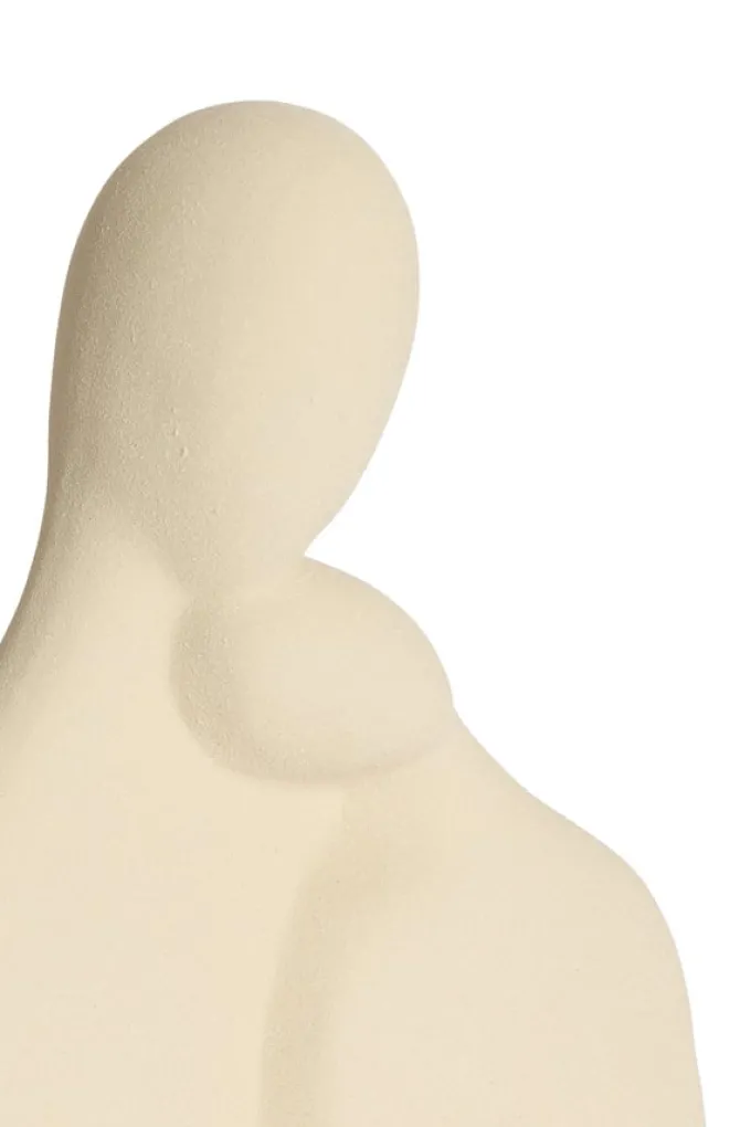 Light en Living Ornament 24x9x24 cm SOLINE keramiek mat creme
