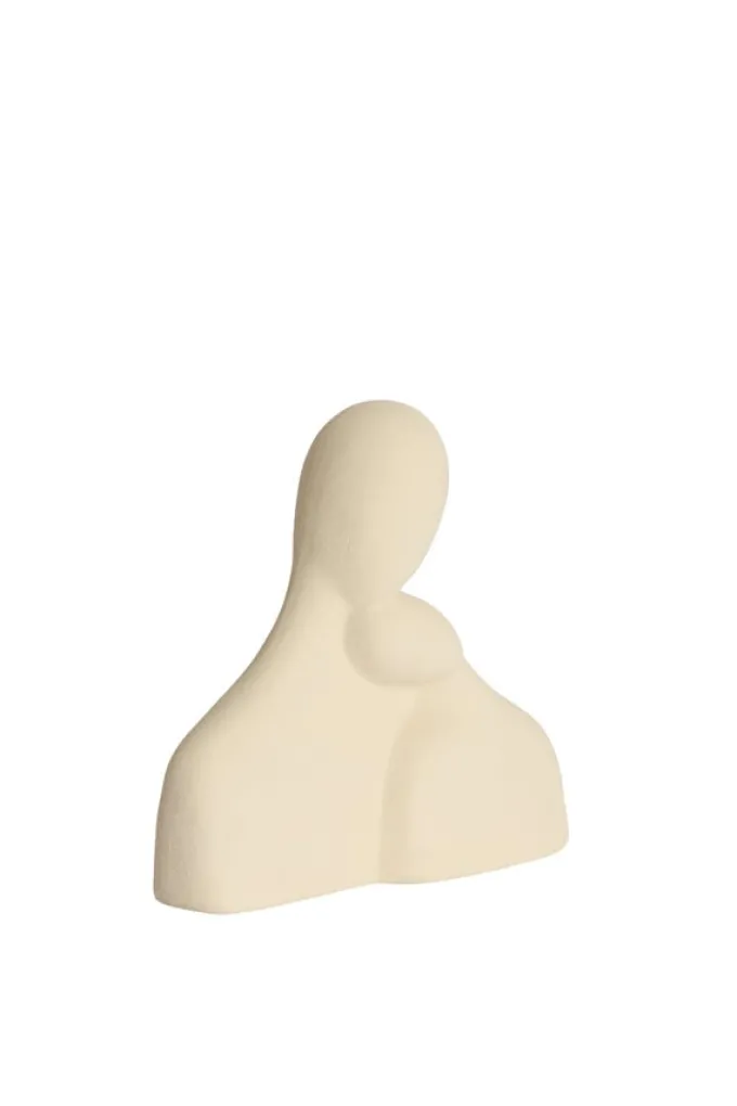 Light en Living Ornament 24x9x24 cm SOLINE keramiek mat creme