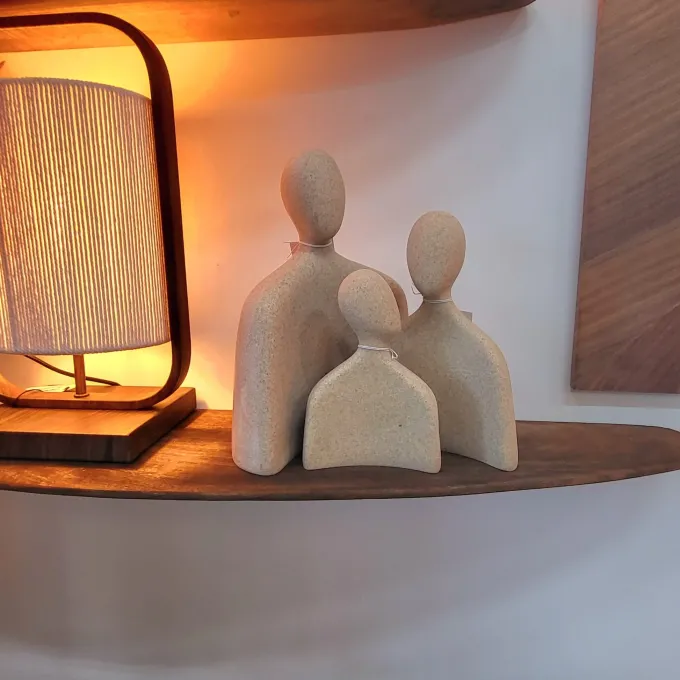 Light en Living Ornament 20x10,5x27 cm HEAD sand - L