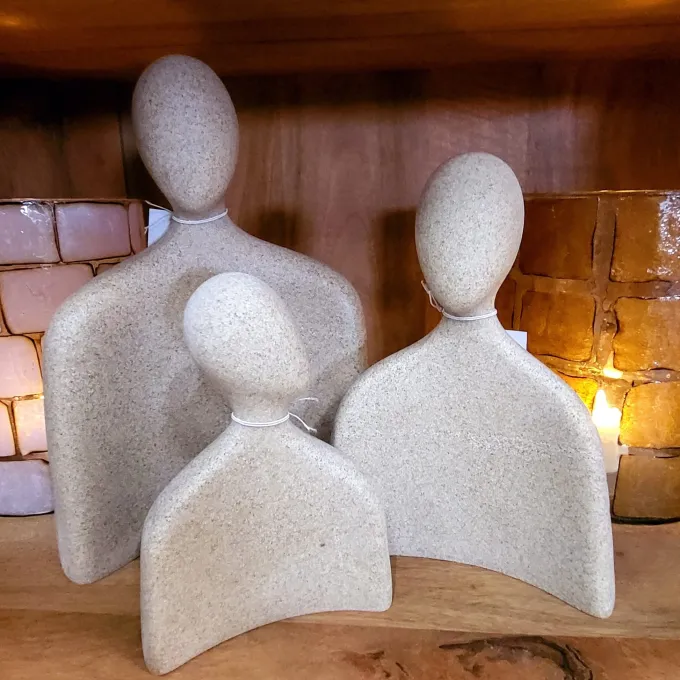Light en Living Ornament 12x5,5x16 cm HEAD sand - S