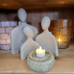 Light en Living Ornament 12x5,5x16 cm HEAD sand - S