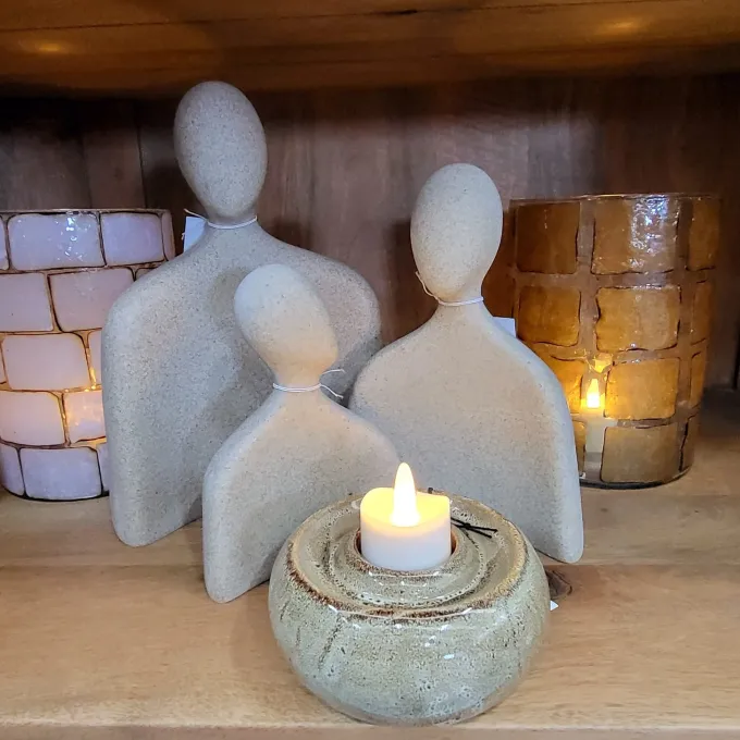 Light en Living Ornament 12x5,5x16 cm HEAD sand - S